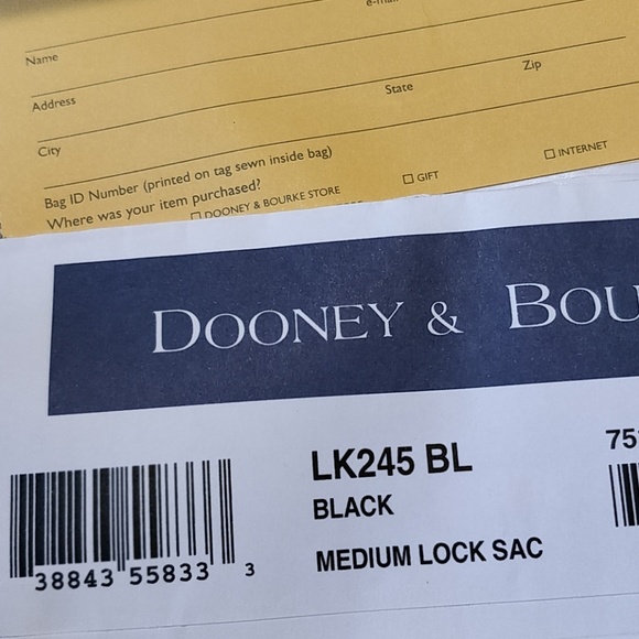 SOLD! * Dooney & Bourke Medium Lock Sac - Picture 8 of 8